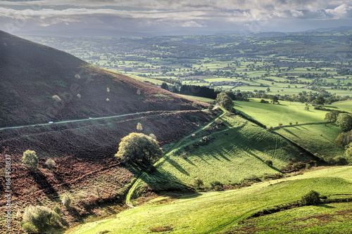 A Country Road in North Wales, UK.