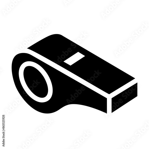 whistle glyph icon