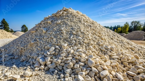 Crushed limestone aggregate