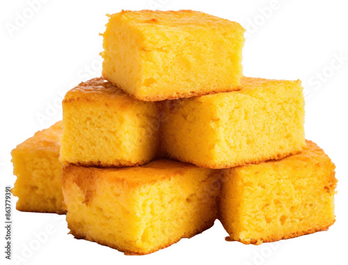 PNG Cornbread food white background freshness.