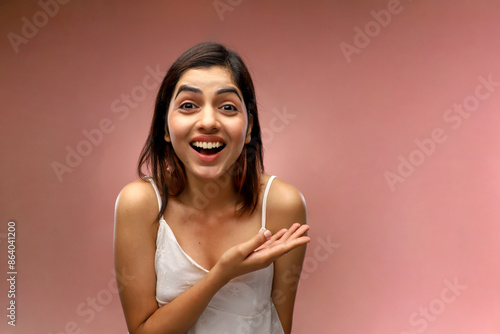 Picture Of A Cool Girl With Surprised Facial Expressions