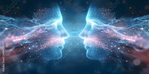 Telepathic communication for controlling thoughts and manipulating minds using psychic abilities. Concept Psychic Powers, Mind Control, Telepathy, Parapsychology, Extrasensory Perception