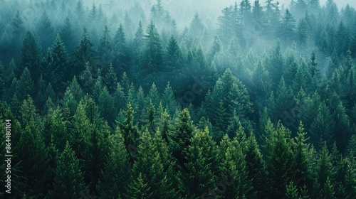 Image of a dense forest with dark green hues
