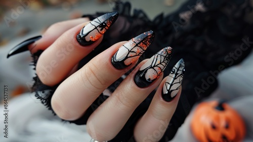 Spooky halloween nail art designs for girls to elevate fingertip decor with festive vibes