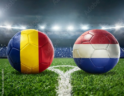 Rumänien vs Niederlande , Fußball Stadion 