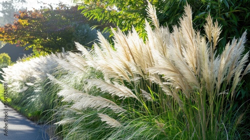 Roadside poa grasses that bloom every year