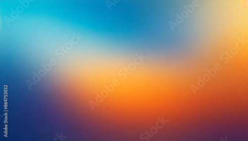 abstract blur orange and blue gradient background with soft transitions and vibrant hues, evoking a sense of warmth, tranquility, and creativity. Ideal for modern, artistic, and minimalist designs