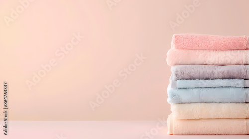 Stacked in towels