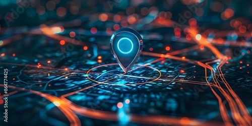 AI technology in GPS for medical practitioners and transport logistics innovation. Concept AI Technology in Healthcare, GPS Tracking for Medical Practitioners, Transport Logistics Innovation