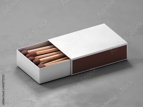 matches box mockup