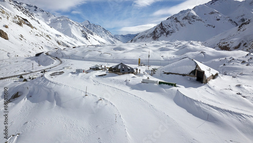 Corredor bioceánico en el sector de la cordillera de Los Andes.