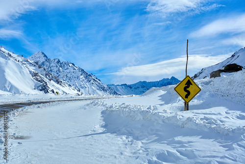 Corredor bioceánico en el sector de la cordillera de Los Andes.