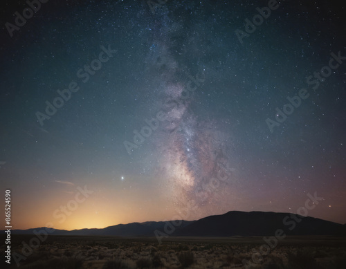 Un cielo di notte con le stelle luminose