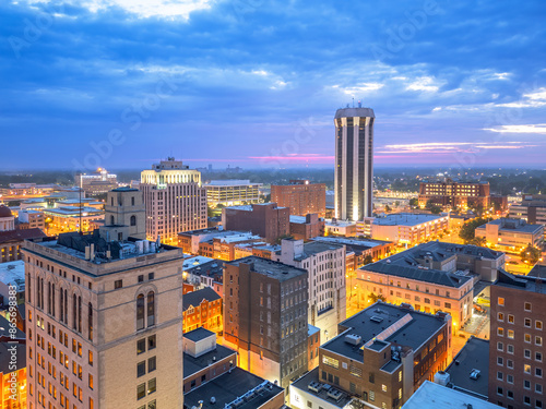 Springfield, Illinois, USA Downtown City Skyline