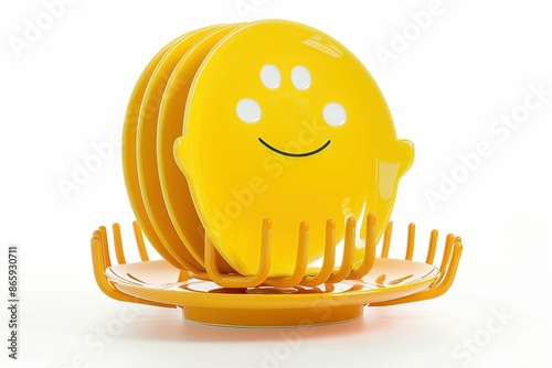 Dish rack shaped funny character