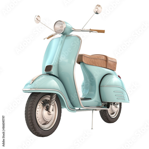 3D Retro Scooter Nostalgic Elegance Images