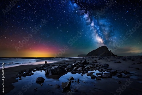 Stargazing on a Rocky Shore 42