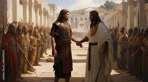 Jesus with the Centurion