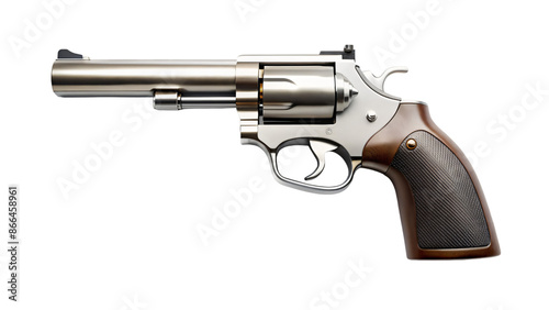 a magnum gun on white background