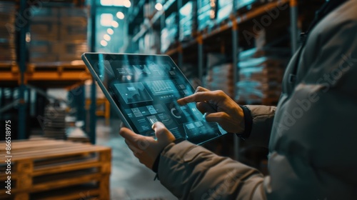 The tablet in warehouse