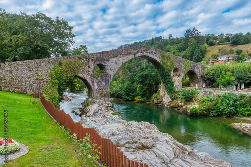 Cangas de Onís is a municipality, parish of the same homonymous municipality, of which it is the capital, in the Principality of Asturias, Spain.