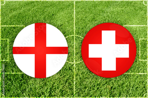 England vs Switzerland football match