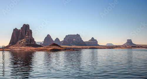 Rock Formations and Landscapes on Lake Powell, Glen Canyon, Utah and Arizona