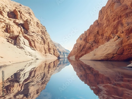 Explore the natural wonders of desert canyons and gorges., clean background, Photo stock style, clean background, no copyrighted logo, no letters
