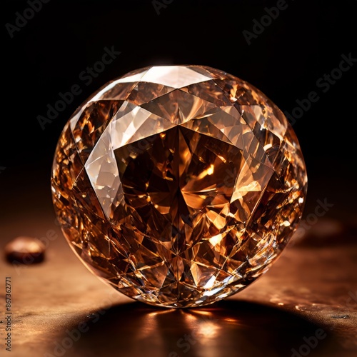 brown diamond a diamond with a brown hue caused by lattice imper