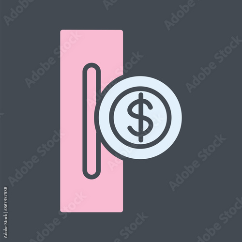 Slot for Coins Vector Icon