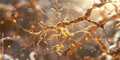 Demyelination of Neurons in Demyelinating Diseases Impact of Myelin Sheath Damage. Concept Neurological Degeneration, Myelin Sheath Function, Disease Progression, Neuronal Impairment