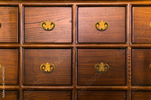 vintage card catalog cabinet, background, cataloging symbol