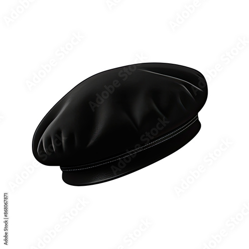 An illustration of a black beret