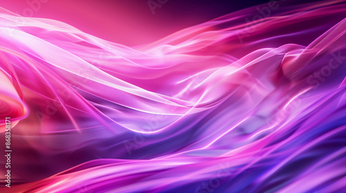 抽象的なピンクと紫の流れるような布地。幻想的