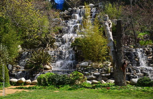 A view from Fethi Pasha Grove in Uskudar, Istanbul, Turkey