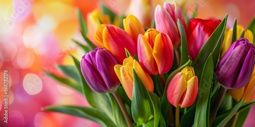 Tulips. Beautiful bouquet of tulips. colorful tulips. tulips in spring,colourful tulip