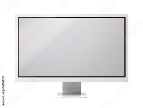 a white computer monitor with a black border