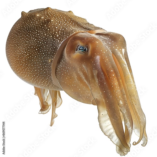 Cuttlefish on White Background