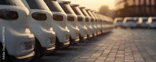 Electric vehicle fleet at a carsharing hub, urban mobility, energyefficient transport