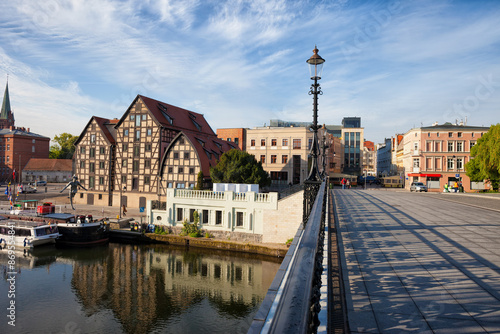 Bydgoszcz Skyline with Granaries in Poland