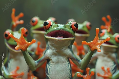 Madagascar frogs dancing and singing