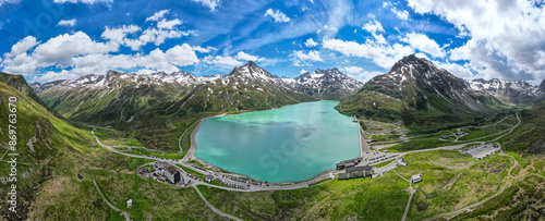 Bielerhöhe, Österreich: Panorama des Silvretta-Stausee