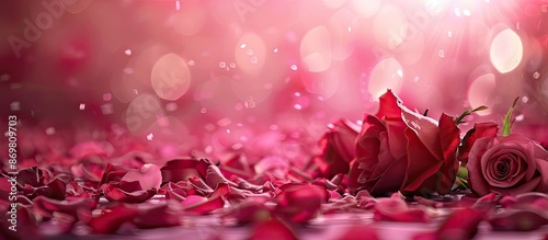 A romantic backdrop perfect for Valentine's Day with plenty of copy space image.