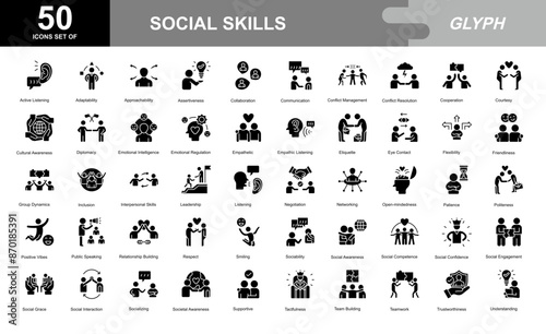 Social Skills icon set