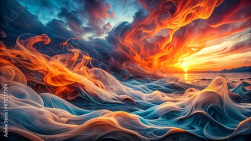 Fire And Water. The Battle Of The Elements.