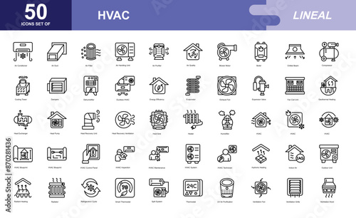 HVAC icon set