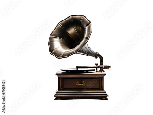 a close up of a gramophone