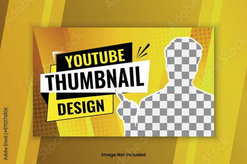 Attractive and eye-catchy Editable YouTube thumbnail design template social media banner web cover with colorful background and YouTube video thumbnail for marketing agency.