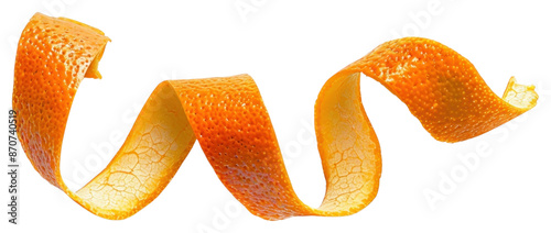 PNG Vibrant orange peel curl