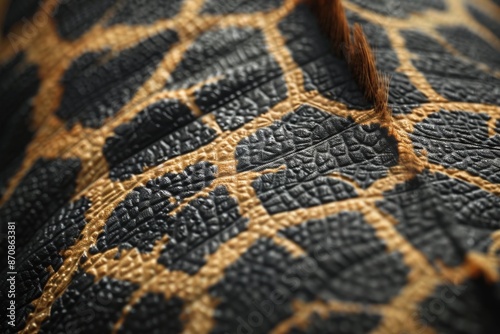 A detailed close-up of 3D-textured animal skin, showcasing its remarkably realistic appearance and tactile texture.